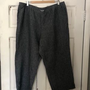 J Jill XL charcoal grey linen pants